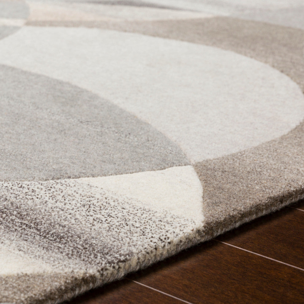 Surya Forum FM-7108 Modern Area Rug, Dark Brown, 10' x 14' Rectangle