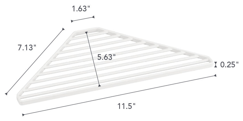 Tower Sink Corner Shelf, White