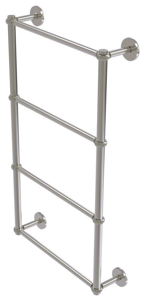 Prestige Skyline 4 Tier 24" Ladder Towel Bar, Twisted Detail, Satin Nickel