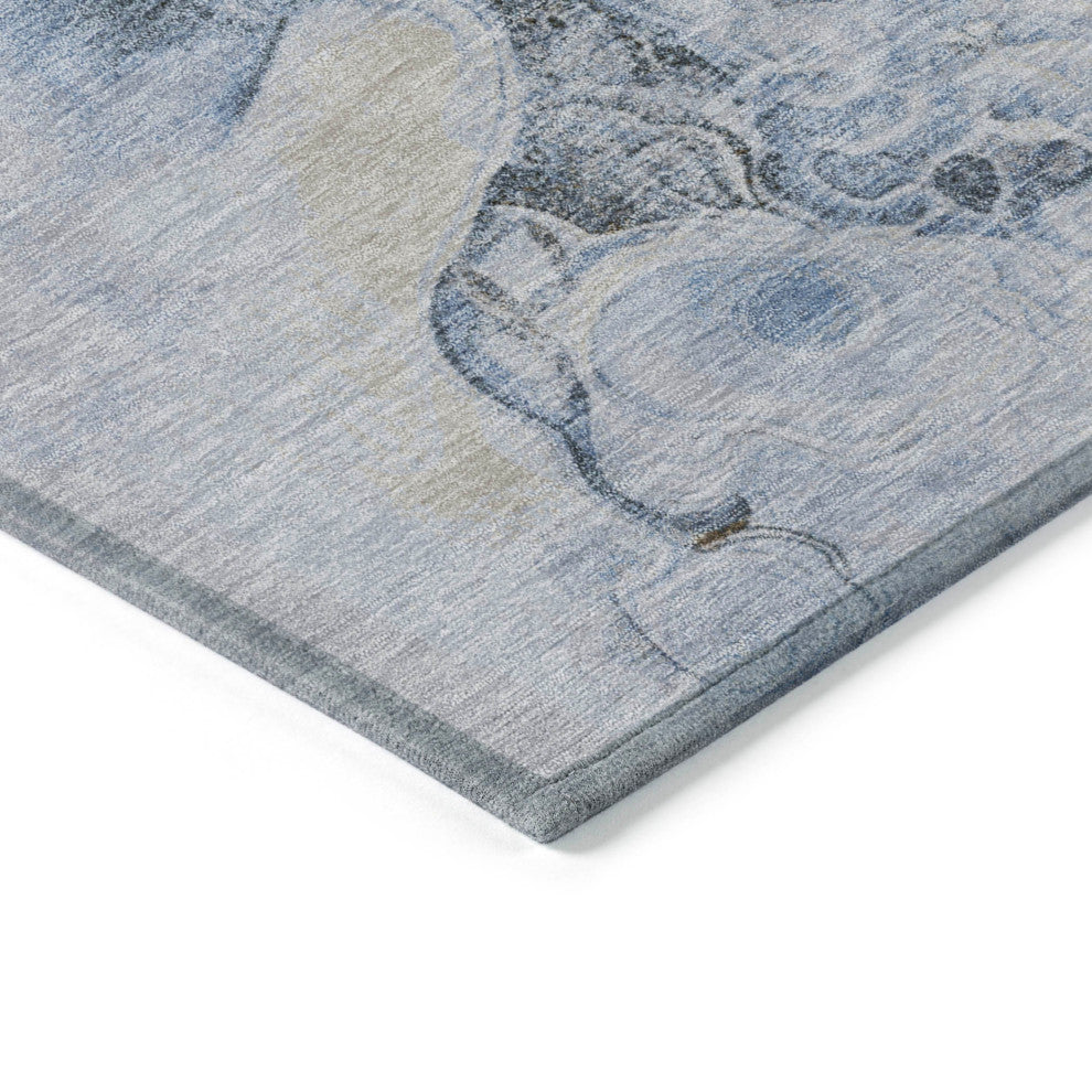 Machine Washable Indoor/Outdoor Chantille ACN1860 Taupe 10' x 14' Rug