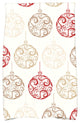 Painterly Bulbs Decorative Holiday Geometric Print Hand Towel, Red