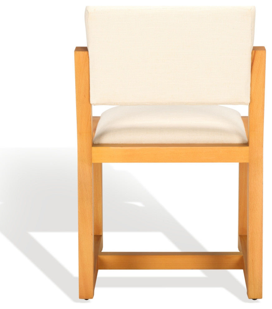 Safavieh Couture Galileo Linen Dining Chair, Sand