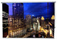 "Chicago Night" Artwork, 3' Shade, Partial Sheer, Left