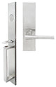 Champagne Lever, Mortise Dummy Handleset, Right Hand, Satin Stainless Steel