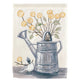 Watering Can Sharing Flowers Print Flag, Large