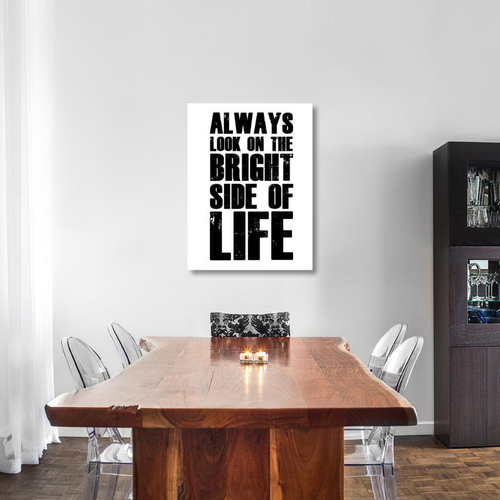 "Bright Side of Life Poster Poster White" Fine Art Print