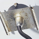 Country Line 1820 Wall Sconce, Satin White and Brick Red, Graphite and Silver