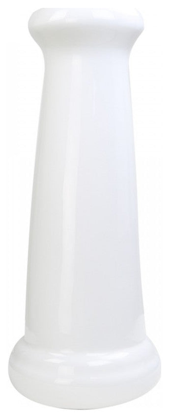 Darbyshire Pedestal Bathroom Sink White with Centerset Faucet Holes and Overflow