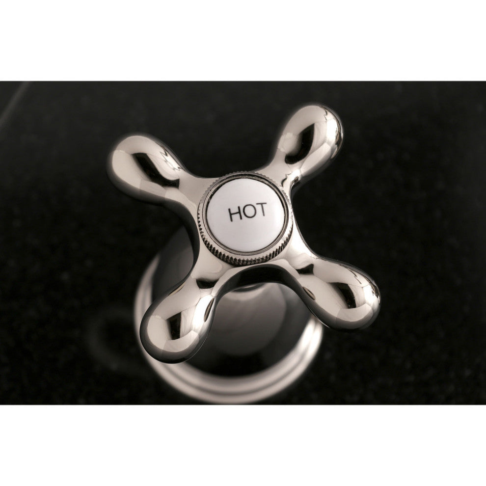 Kingston Brass Wall Mount Tub Faucet, Polished Nickel