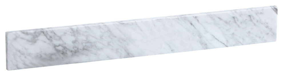 32" Backsplash, Carrara White