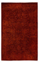 Overdyed One-of-a-Kind Hand-Knotted Area Rug Orange, 3' 2" x 5' 1"