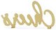 Golden Cast Iron "Cheers" Table Decor