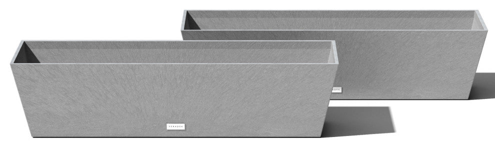 Veradek Pure Series Window Box, Grey, 36 Inch, 2 Pack