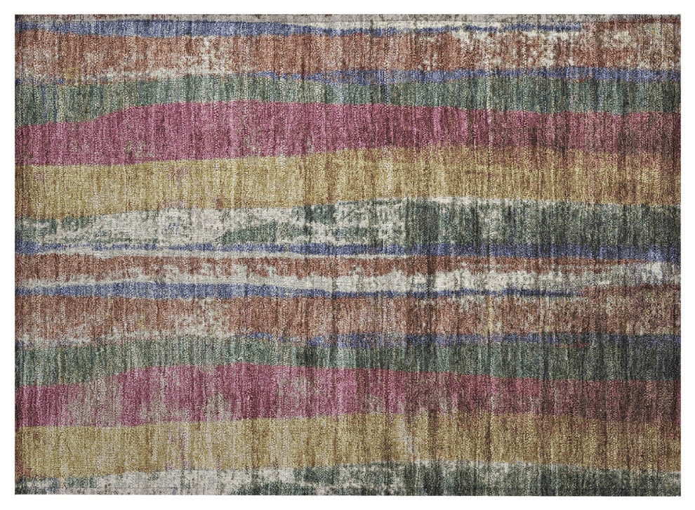 Machine Washable Indoor/Outdoor Chantille ACN1910 Blush 1'8" x 2'6" Rug