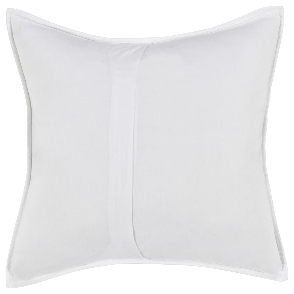 Danica 100% Cotton Sham by Kosas Home, White, Euro Square