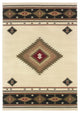 Harrison Southwest Lodge Beige and Green Rug, 10'x13'