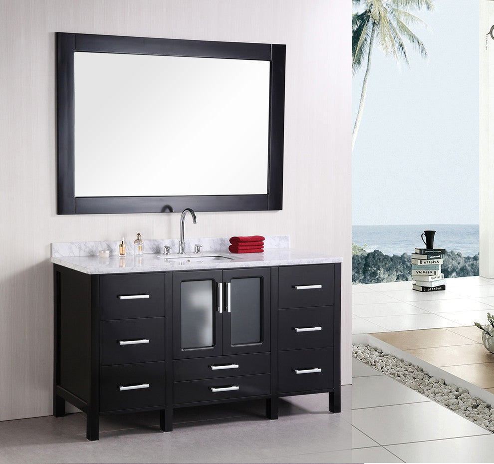 Stanton 60" Single Sink Vanity Set, Espresso