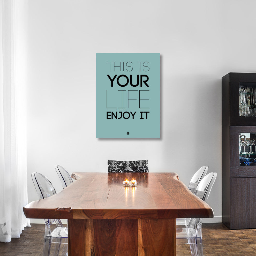 "This Is Your Life Poster Blue" Fine Art Print
