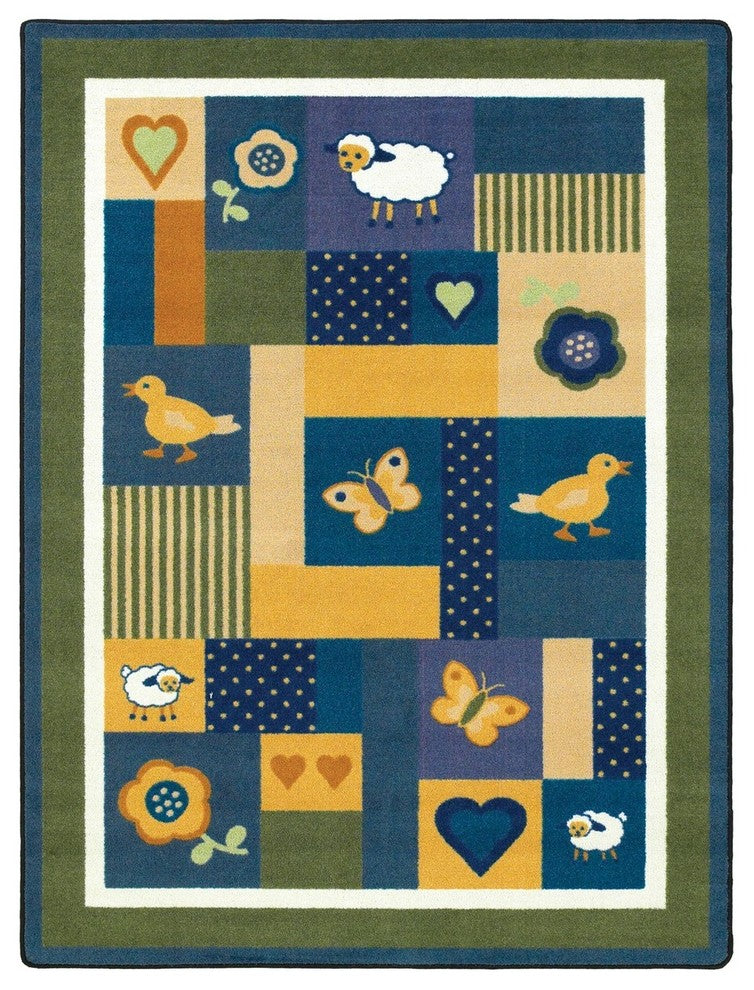 Kid Essentials Rug, Baby Love, 5'4"x7'8", Bold