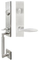 Summer Lever, Tubular Entry Handle set, Left Hand Reverse, Satin Stainless Steel