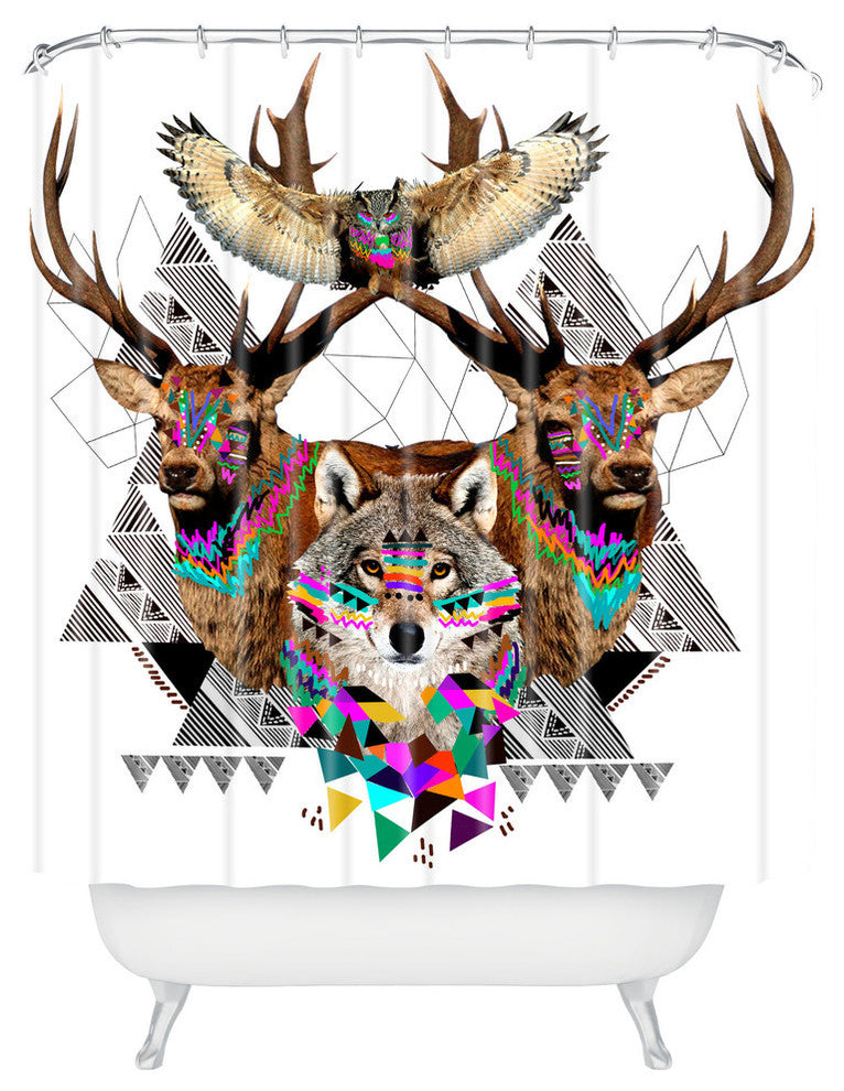 Kris Tate Forest Friends Shower Curtain