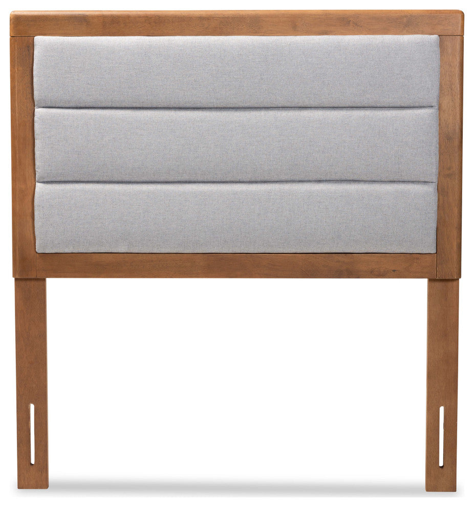 Zoelle Modern Farmhouse Headboard Light Gray, Twin