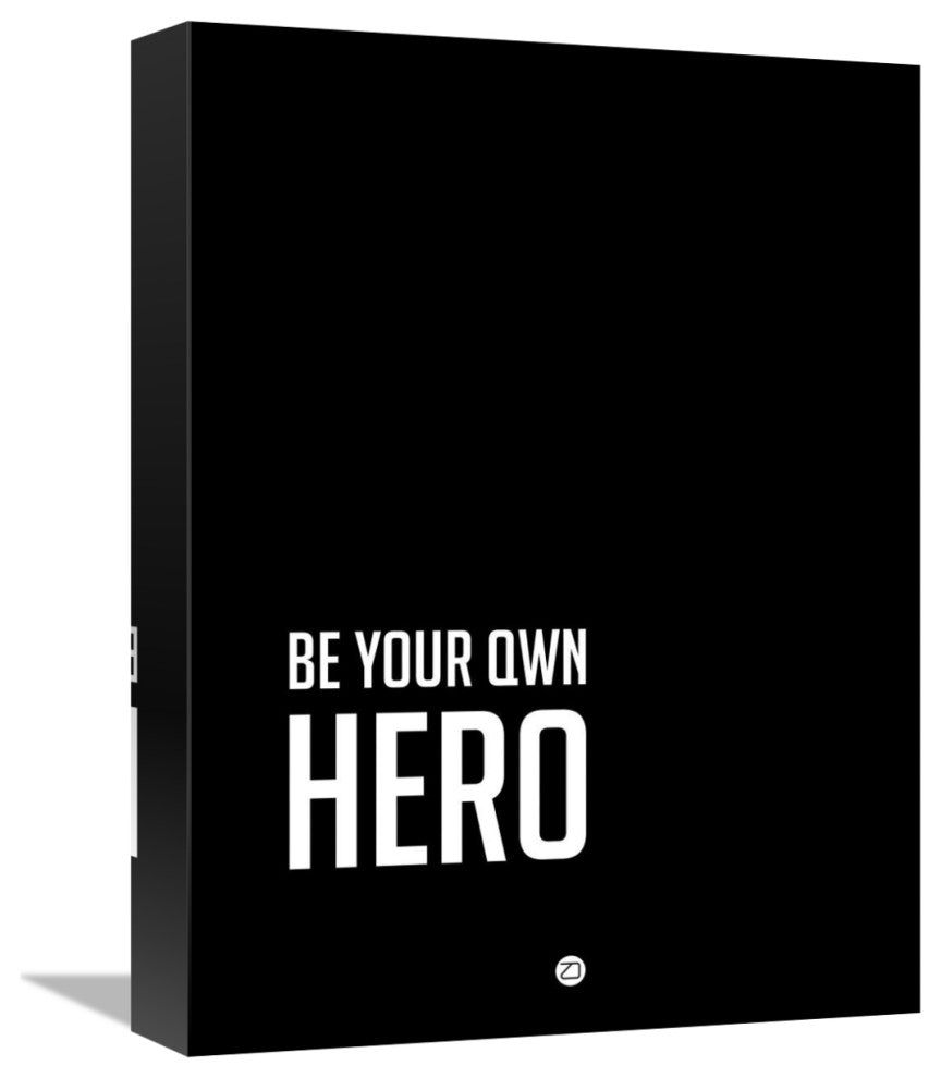 "Be Your Own Hero Poster Black" Fine Art Print