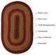 Homespice Decor Cider Barn Jute Braided Rug 27"x45" Oval