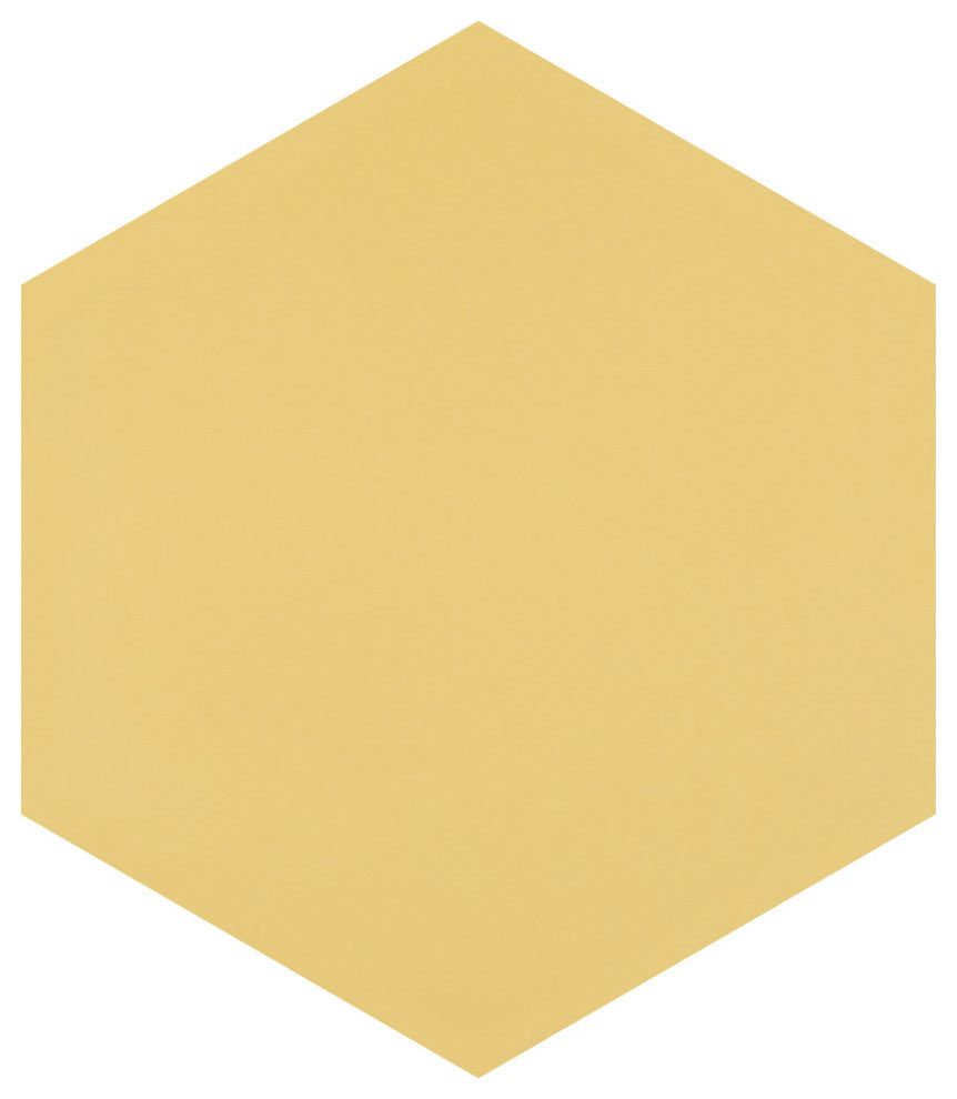 Textile Basic Hex Dandelion Porcelain Floor and Wall Tile