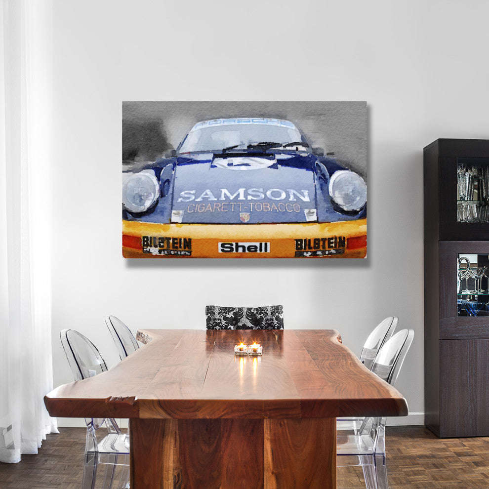 "Porsche 911 Front End Watercolor" Fine Art Print