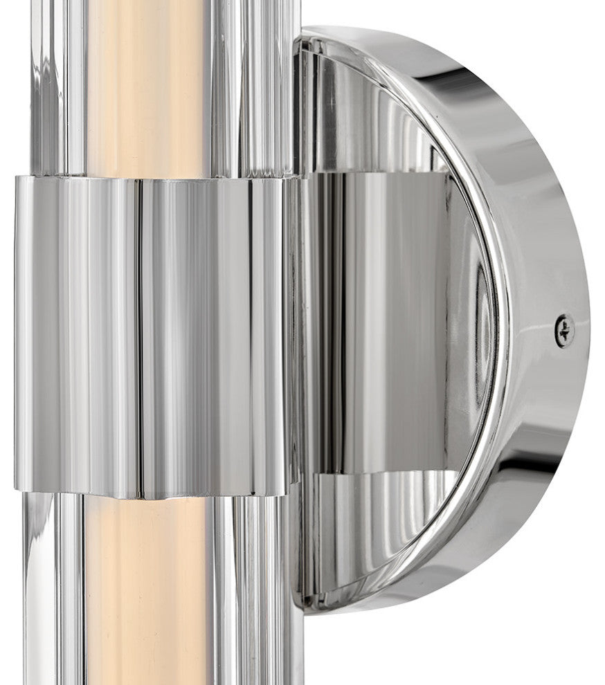 Hinkley Georgette Medium Led Sconce, Polished Nickel