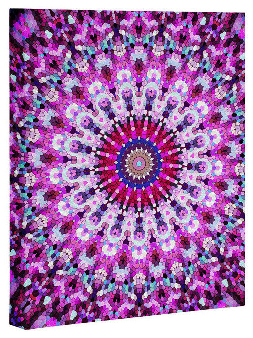Deny Designs Monika Strigel Pink Arabesque Art Canvas