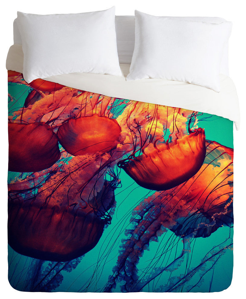 Deny Designs Krista Glavich Jellyfish 7 Duvet Cover-Lightweight