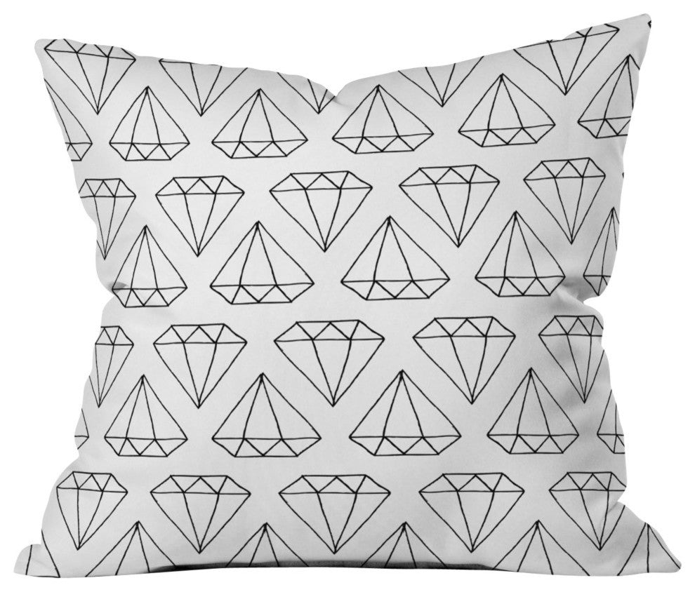 Wesley Bird Diamond Print 2 Outdoor Throw Pillow