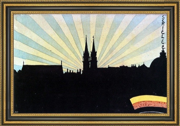 Egon Schiele Silhouette Klosterneuburg