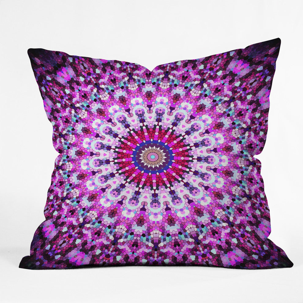 Deny Designs Monika Strigel Pink Arabesque Outdoor Throw Pillow