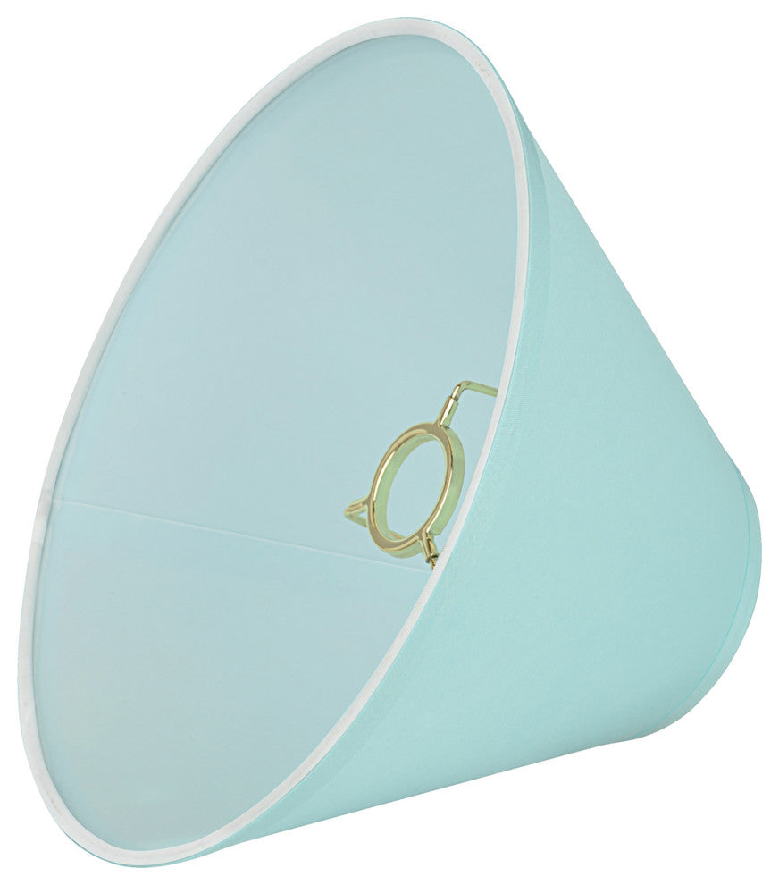 Aspen Creative 58754 Hardback Empire UNO Lamp Shade, Light Blue (4" x 10" x 7")