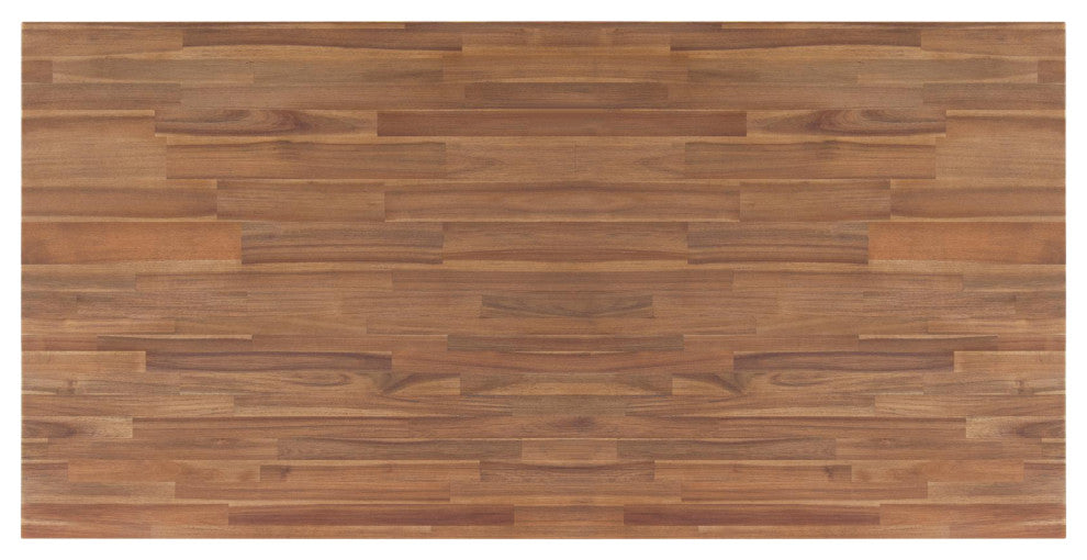 Bedford KD 75" Rect. Dining Table Square Legs, Brushed Brown