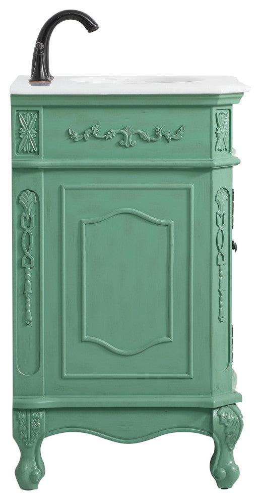 Bathroom Vanity, Vintage Mint, 27", Single Sink