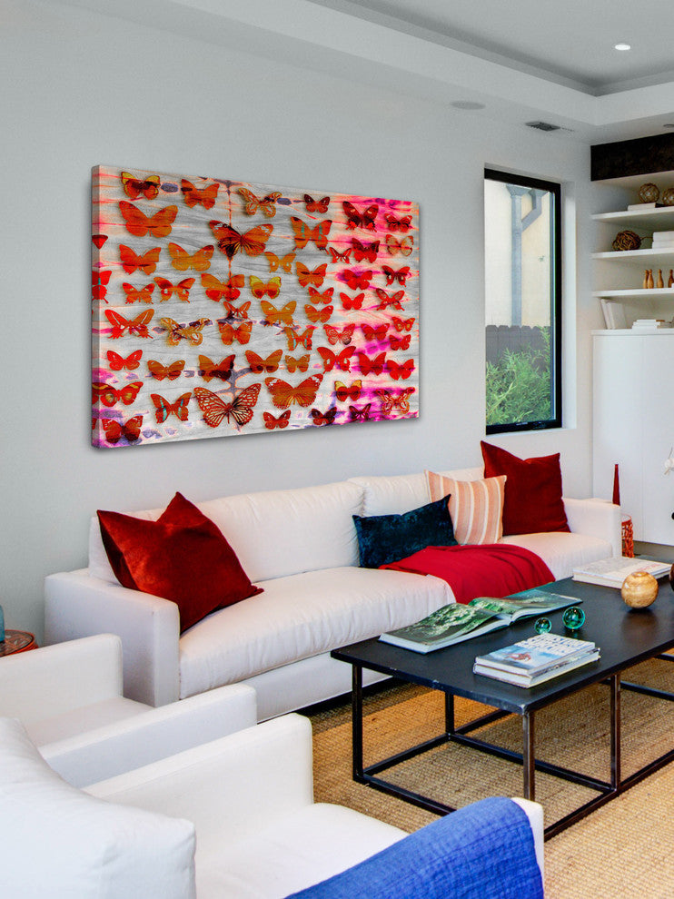 "Moths" Print on Canvas, 36"x24"