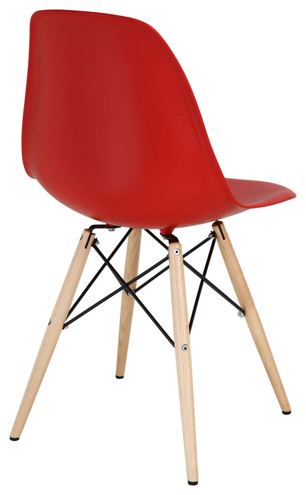 Modern Contemporary Kitchen Dining Side Chair Red