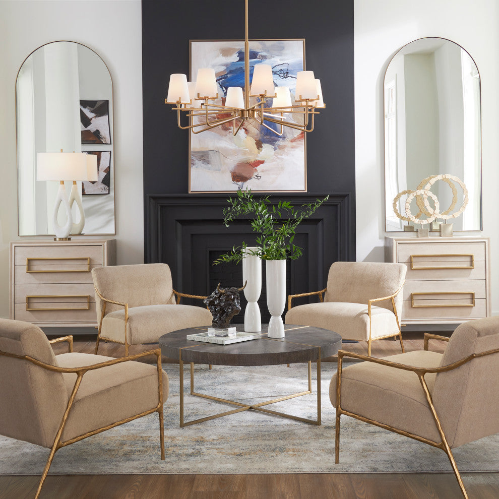Uttermost - 23847 - Accent Chair - Kashmir - Aged Gold