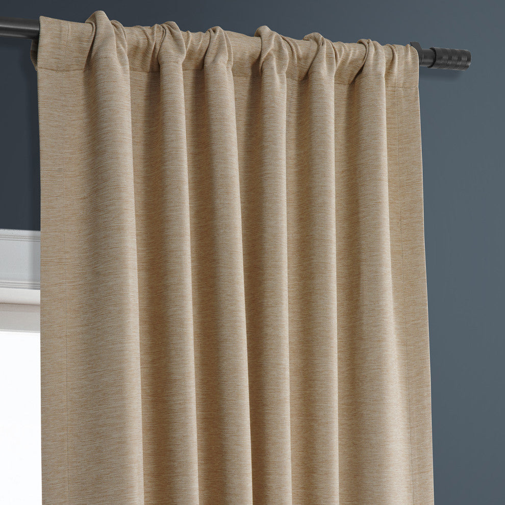 Ginger Bellino Blackout Room Darkening Curtain Single Panel, 50"x63"