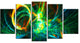 "Fire Green" Abstract Art on Canvas