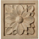 3"W x 3"H x 5/8"D Small Dogwood Flower Rosette, Lindenwood
