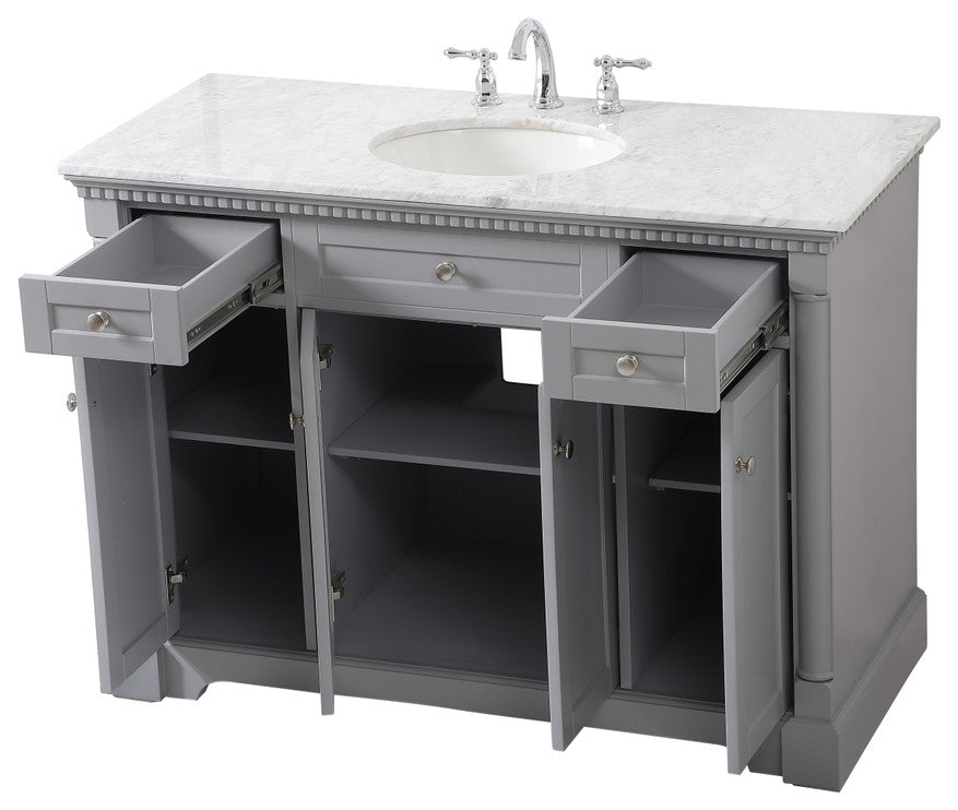 Home Living 48" Single Bathroom Vanity, Gray
