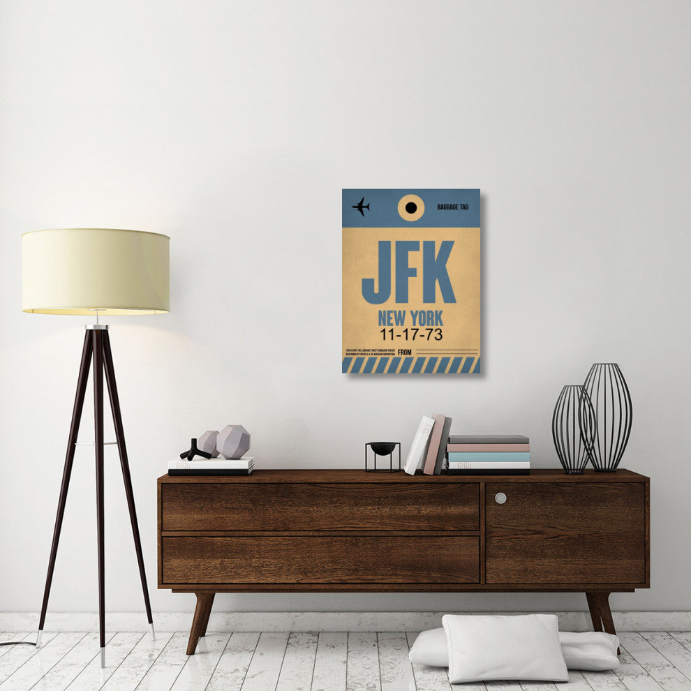 "JFK New York Luggage Tag 2" Fine Art Print