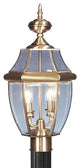Monterey Outdoor Post Head, Antique Brass