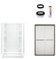 Alcove Shower Kit, 48"x35.25"x77"