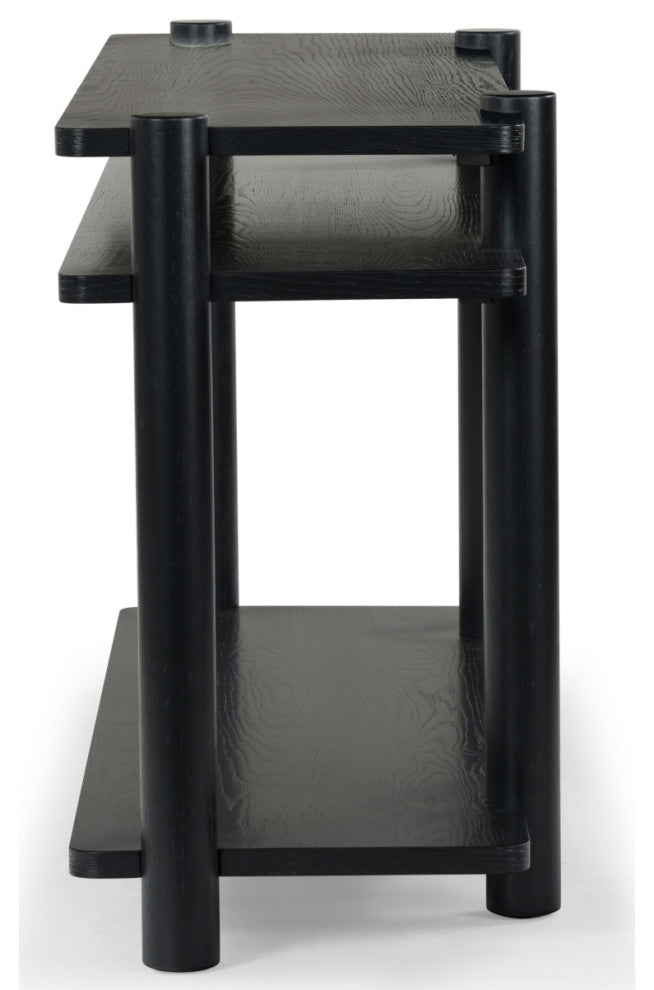 Safavieh Couture Edisyn Wood Console Table, Black